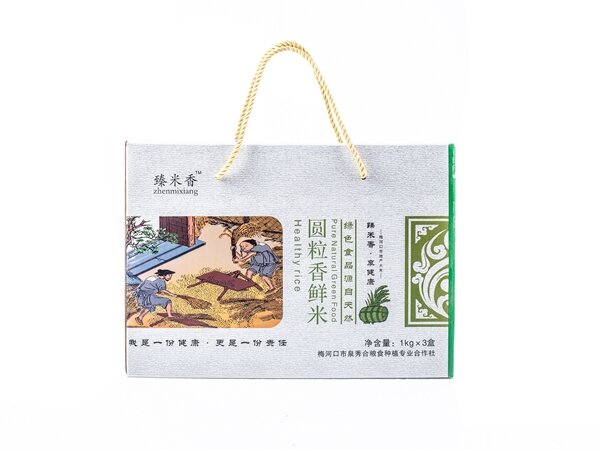 圆粒香鲜米3KG礼盒